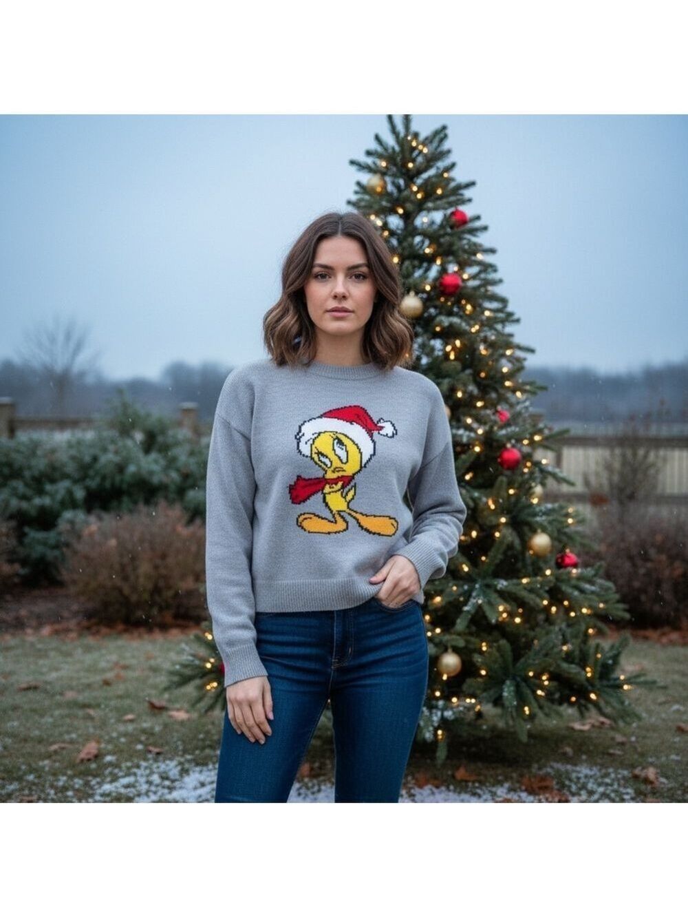 WB X H&M Divided Tweety Bird Sweater Size XS/S